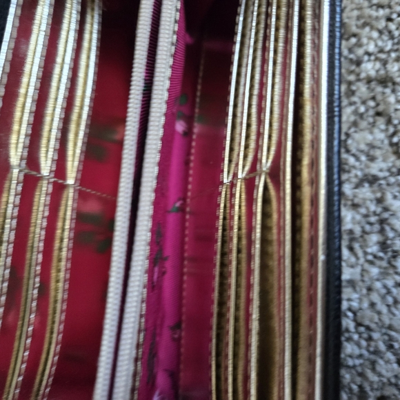 Betsey Johnson Black Clutch with Gold Sequin Bow - Picture 6 of 8